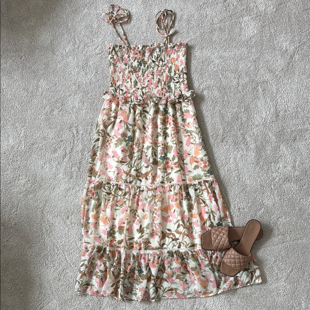 Lost + Wander Pick Me at Hello Floral Maxi Dress